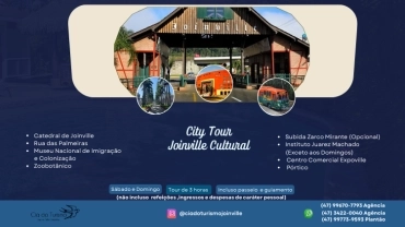 CITY TOUR JOINVILLE CULTURAL SÁB/DOM
